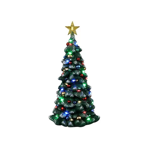 Jardin tout terrain:Accessoire pour village de Noël Lemax Sapin de Noël enneigé illuminé