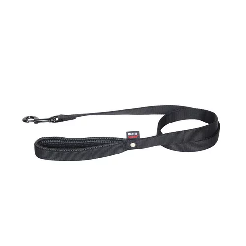Pour vos besoins extérieurs：Laisse double noire Martin Sellier. 25 mm x 120 cm