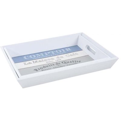 Plateau en bois rectangulaire Comptoir (Lot de 2)