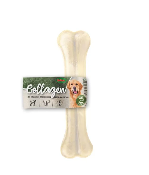 Jardin et solutions:Os pour chien collagène pressé Bubimex - 21 cm