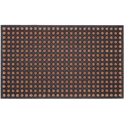 Paillasson en caoutchouc et coco 76 x 45,5 cm (Points)
