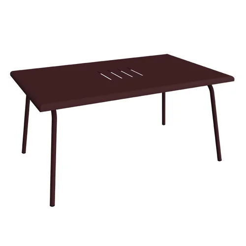 Pour l’extérieur:Table basse Monceau rectangulaire coloris gris en acier Fermob - 92 x 57 cm