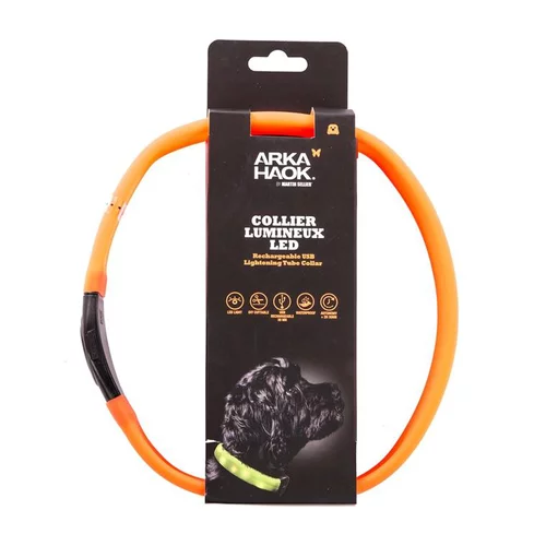 Pour vos besoins au jardin:Collier en tube LED orange 2,5x65 cm