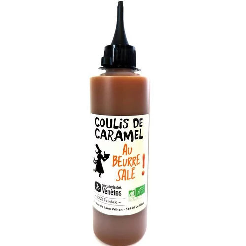 Jardin utile:Coulis de caramel au beurre salé bio. Le pot de 220 g