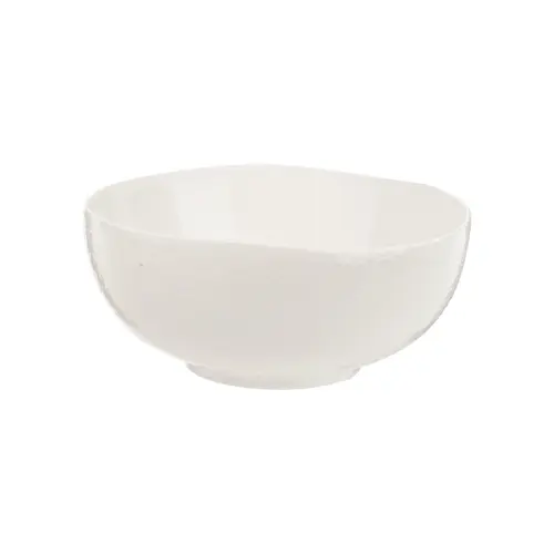 Jardin & confort:Saladier en porcelaine blanche Ecume - Ø 23,5 cm
