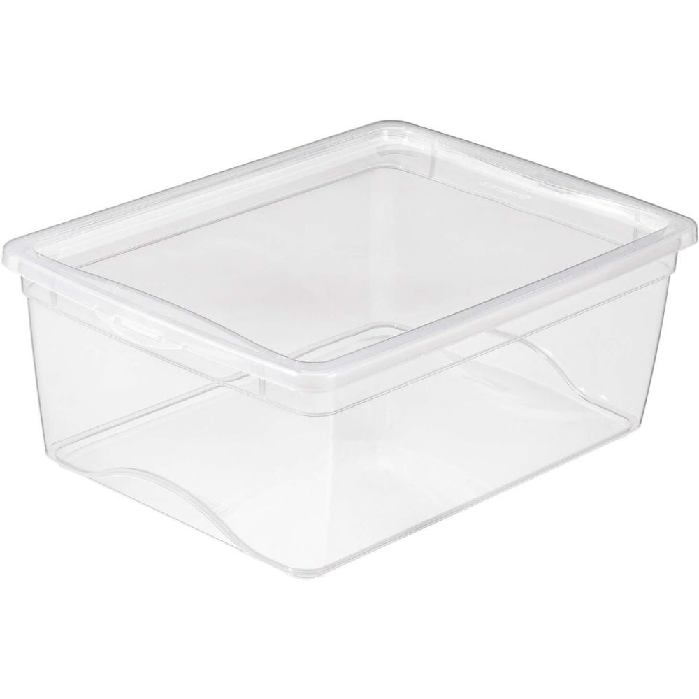 Boîte de rangement – Boite de rangement avec couvercle Omega transparent 18 litres