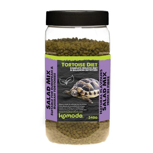 Pour vos envies d’extérieur：Alimentation complète pour tortue Antinea Komodo Tortoise Diet Salad Mix - 340 g