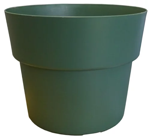 Idée pour le jardin:Pot en plastique recyclé vert Mélèze Cocoripot 35 L - Ø 43 x H 33,5 cm
