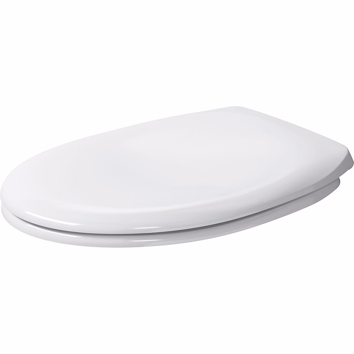 Duravit Abattant WC Universel avec amortisseur de fermeture et charnières en acier inoxydable – Blanc