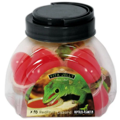Jardin et confort:Complément alimentaire pour lézard goût fruits rouges Reptile Planet Vita Jelly Red Fruit Lizzard - x 10 dosettes