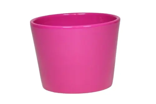 Côté jardin：Cache-pot calm baby coloris rose - Ø 7,3/6,5 x 6 cm