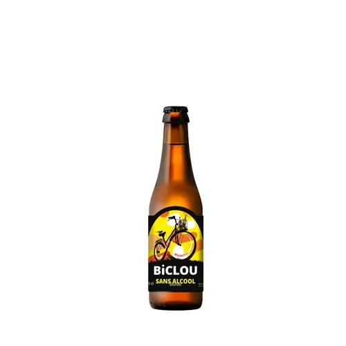 Solution extérieure：Bière blonde sans alcool bio Biclou Brasseur Savoyard - 33 cl