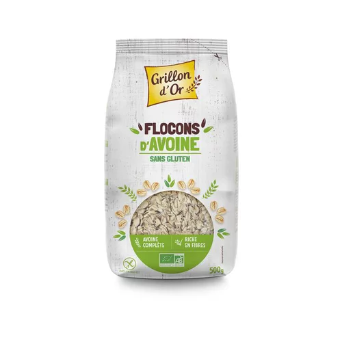 Pour tous jardins:Flocons d'avoine sans gluten bio 500 g