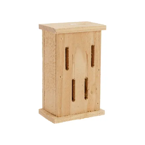Pour un extérieur bien organisé:Abri à papillon en bois Douglas - 11 x 7,5 x 18,5 cm