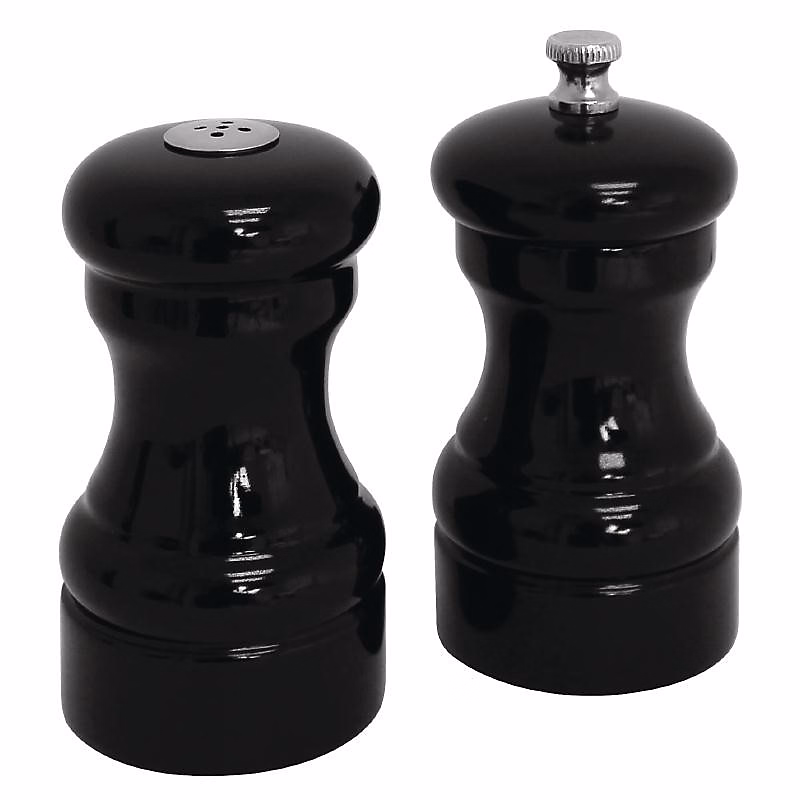 Ensemble Sel et Poivre en Bois Noir 100(h)mm – Olympia