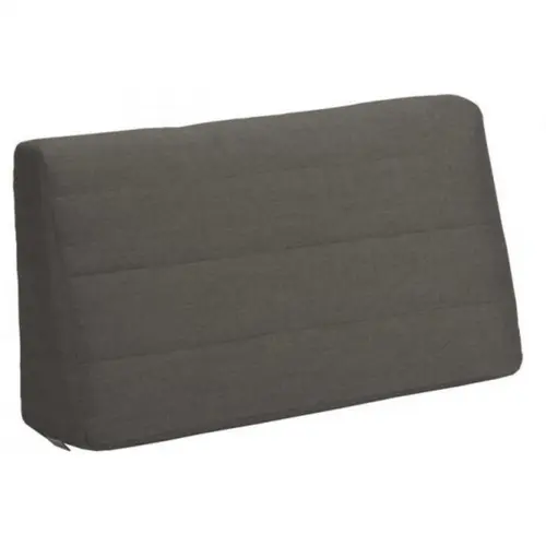 Pour un jardin agréable：Coussin de dossier satiné gris STERN - 75x40 cm