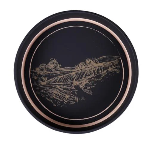 Moderne au jardin:Plateau rond Viggo en métal Gusto Cav Service - Ø 33 x 4 cm