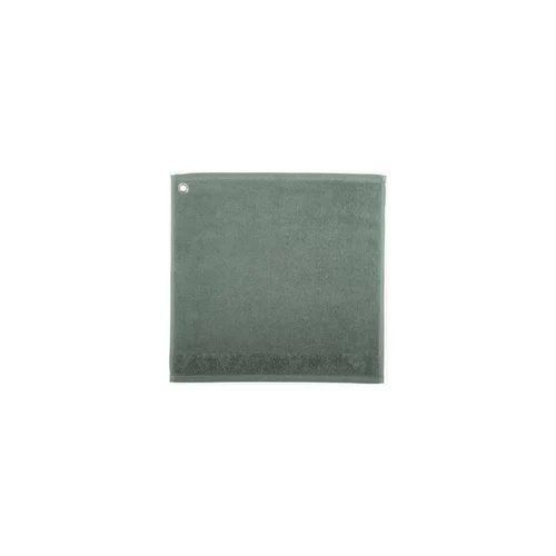 Loisirs jardin：Essuie mains coloris vert de gris en coton Œillet Curl Winkler – 50 x 50 cm