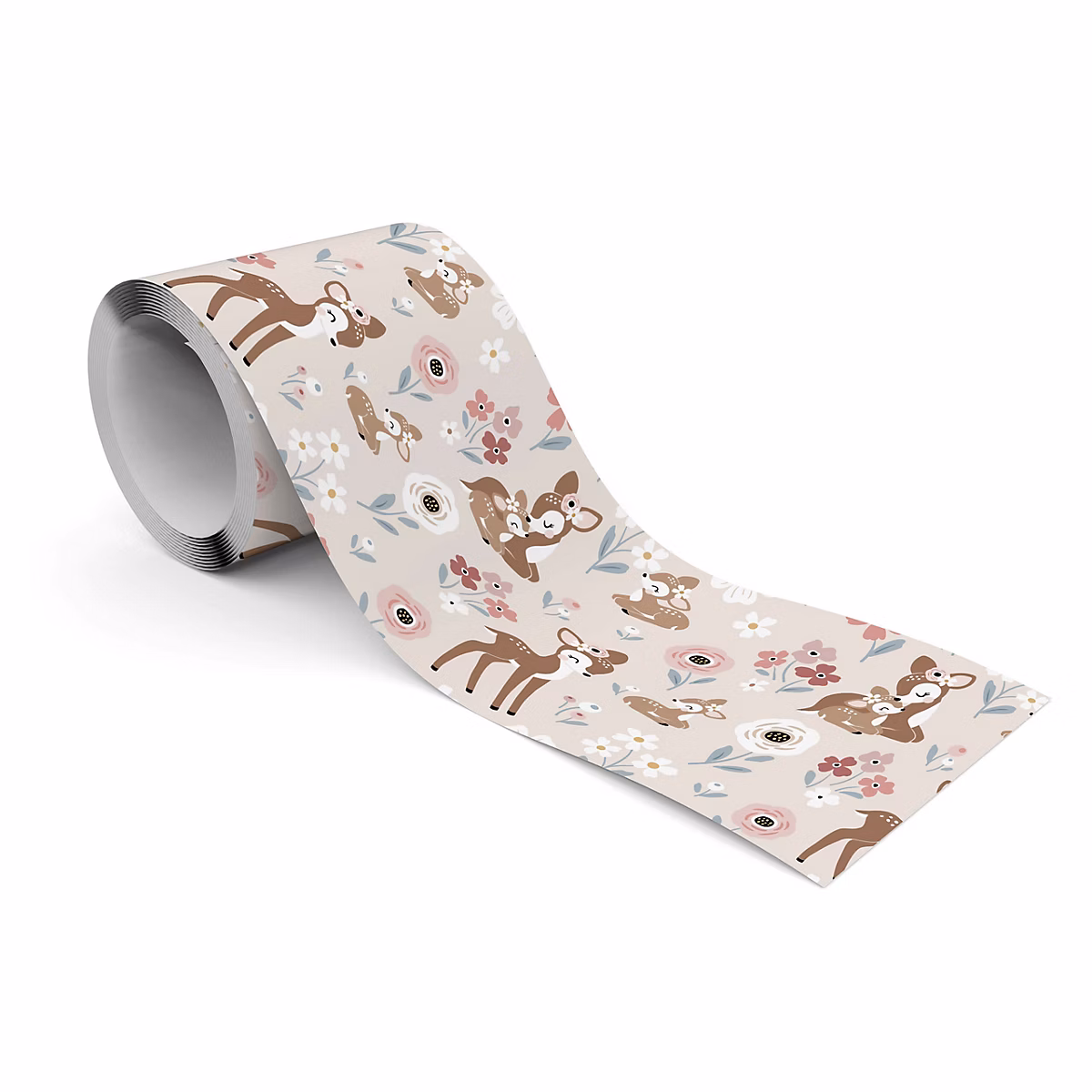 Bande Décorative auto-adhésif Pour Chambre Enfants FLEURS Chevreuil 10cm x 300cm – Réf. IICRDZGLO4811134221