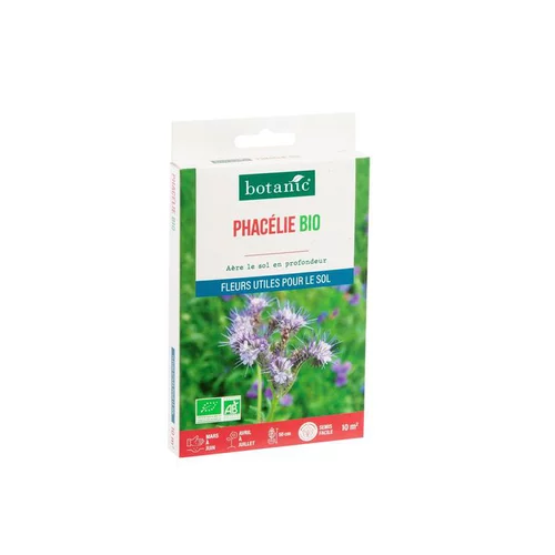 Bien utile au jardin：Graines de Phacélie bio botanic® - graines à semer (10 m²)