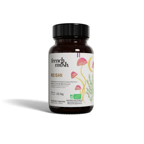 Pour enrichir votre univers jardin:Gélules Reishi bio French Mush - les 56 gélules