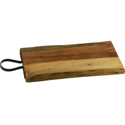 Planche à découper en acacia et poignée en métal