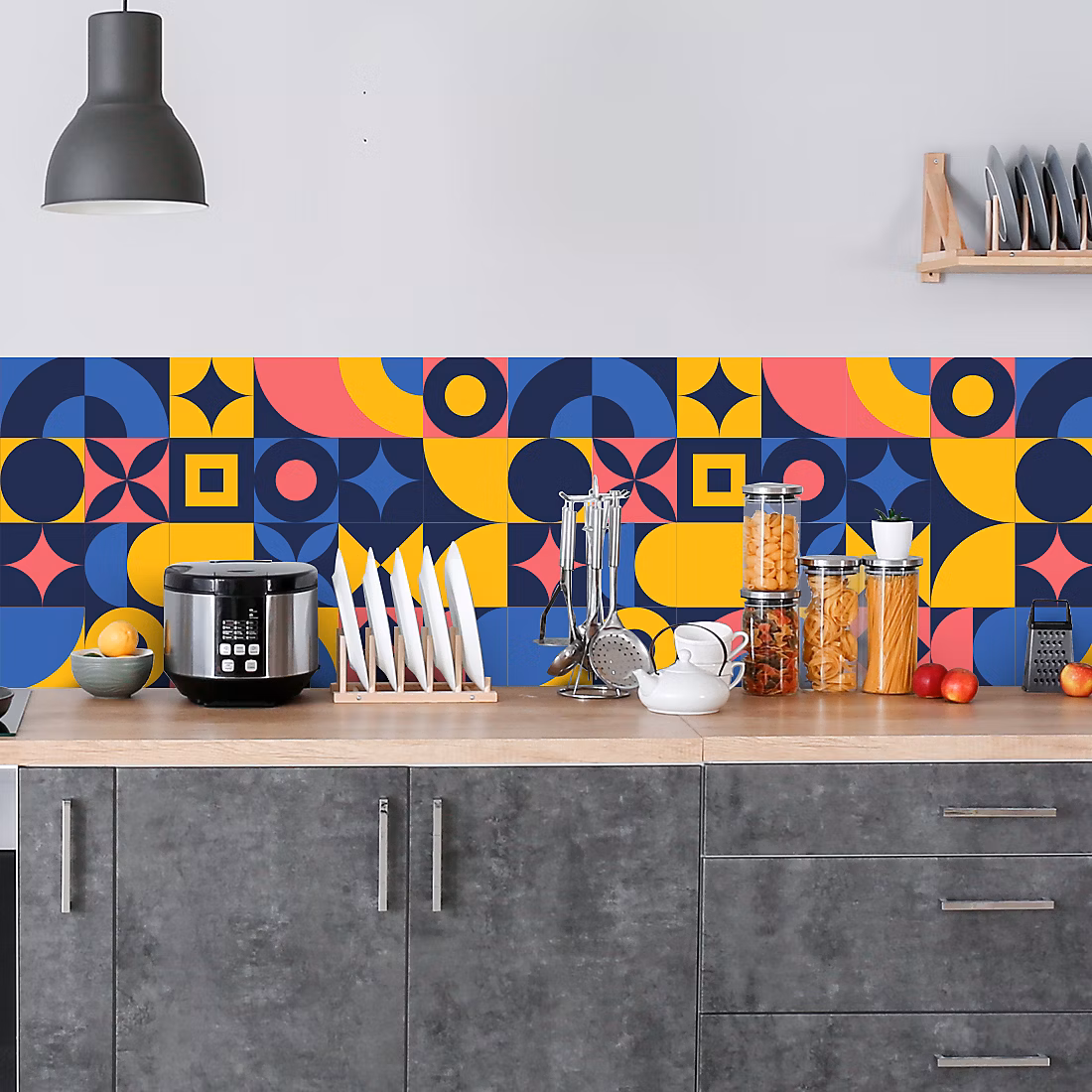 Crédence adhésive design art déco retro 60 × 100 cm