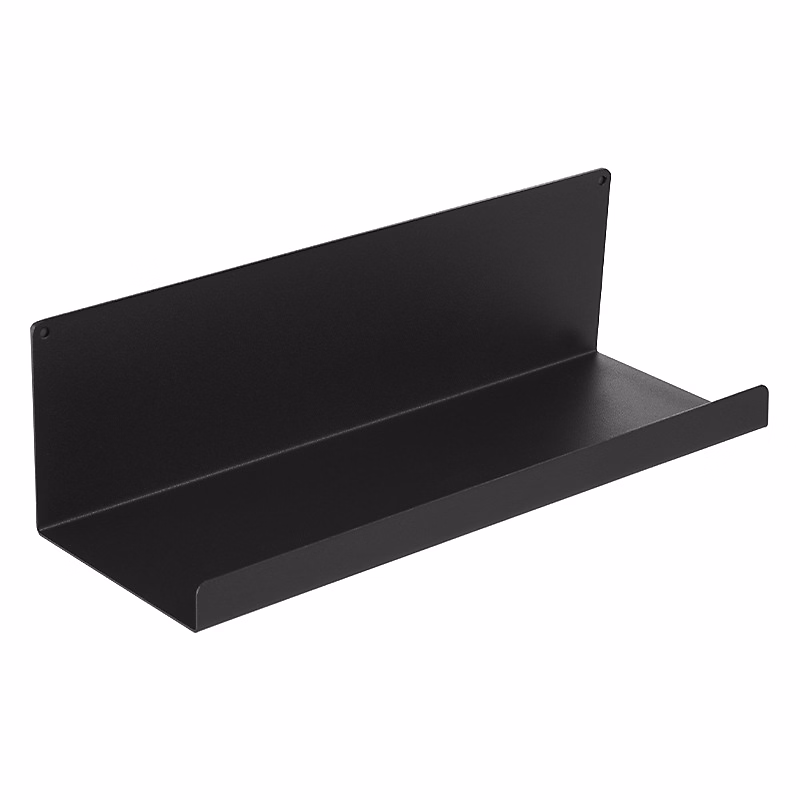 1 lot d'étagères magnétiques sans perçage – Noir 25 cm, Étagères de cuisine autocollantes
