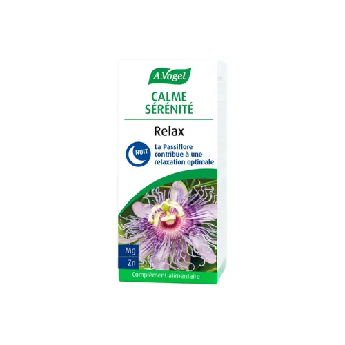 Parfait pour le jardin:Complément alimentaire bio calme et sérénité à la passiflore Vogel Relax - les 30 comprimés