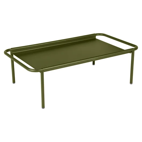 Pour vos besoins extérieurs:Table basse Coolside coloris pesto en acier Fermob - 115 x 63 cm