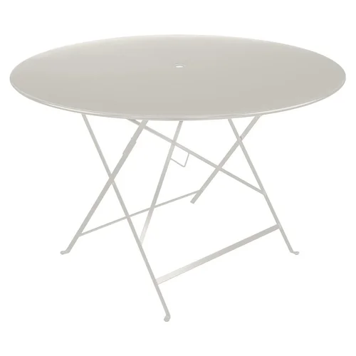 Pour mieux équiper votre jardin：Table pliante Bistro coloris vert en acier Fermob - Ø 117 x 74 cm