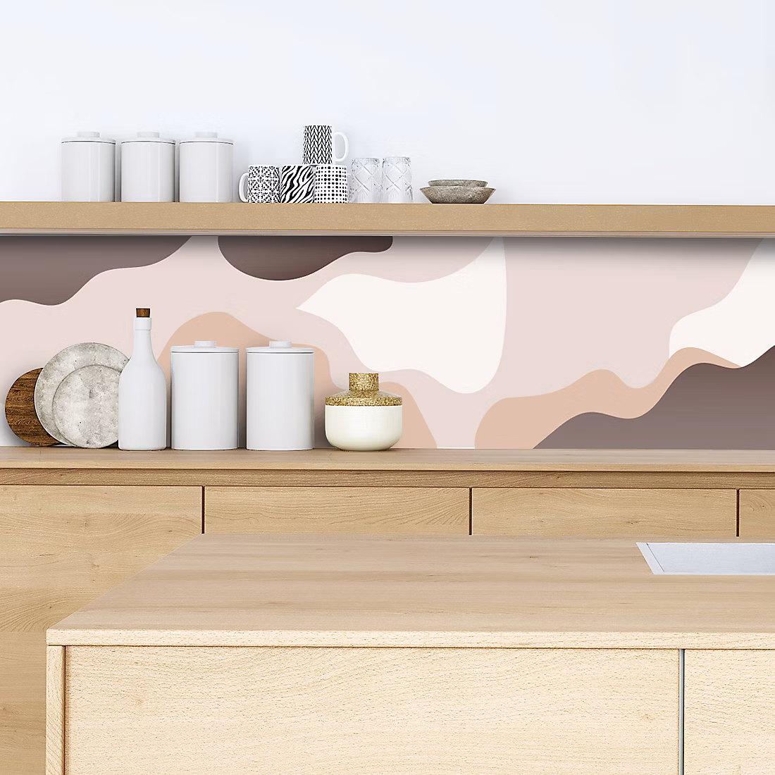 Crédence adhésive design abstrait 40 × 200 cm