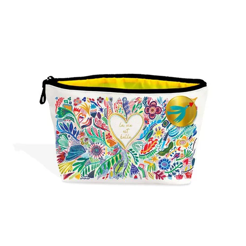 Adapté au jardin：Trousse de voyage La vie est belle Cartes d’Art - 30 x 19 cm