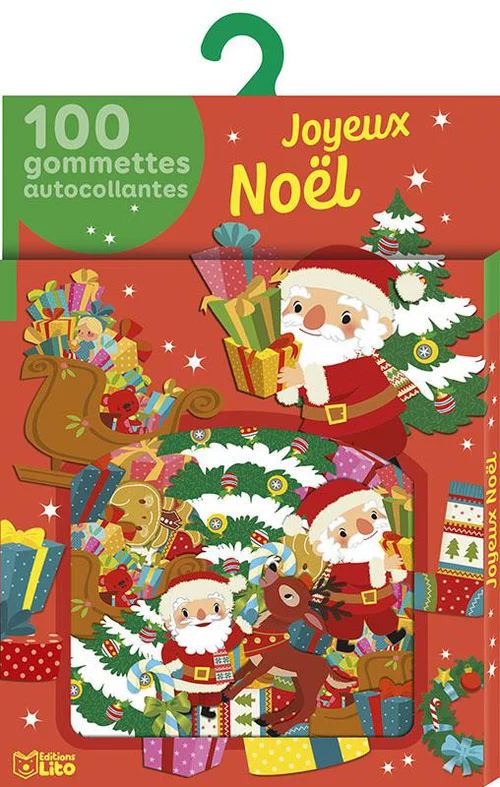 Extérieur équipement：100 gommettes autocollantes - Joyeux Noël - Lito