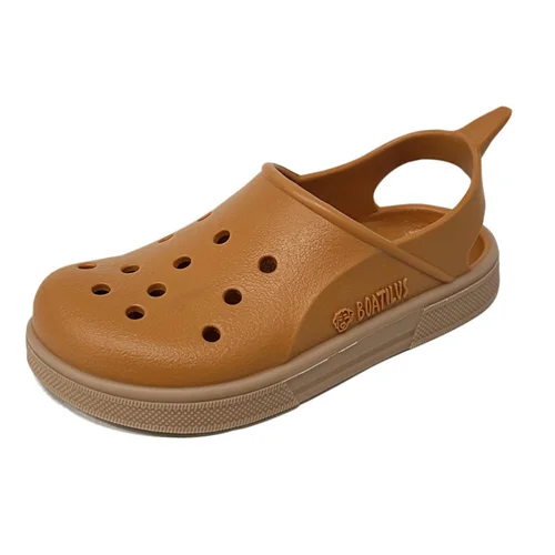 Indispensable au jardin：Sabot de jardin pour enfant Cloggy Boatilus coloris marron
