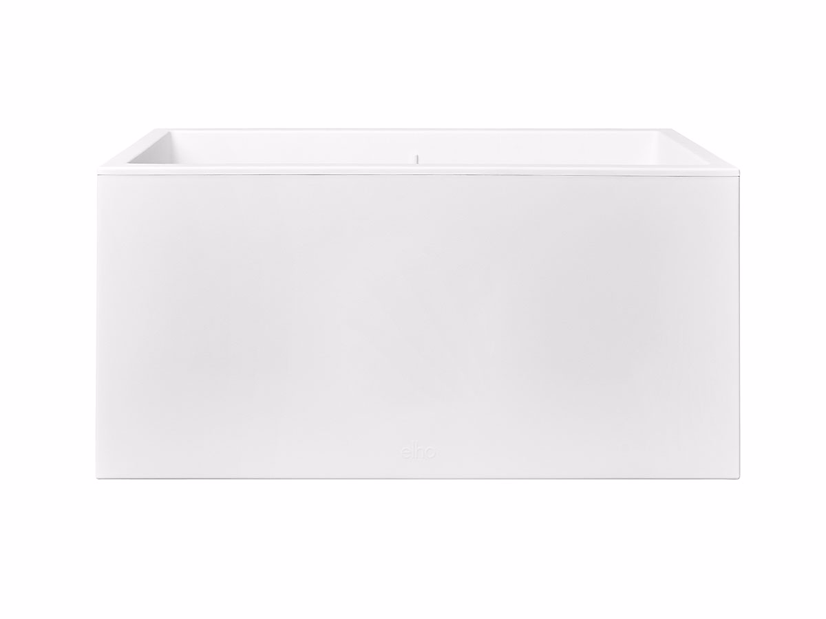 Elho Vivo Next Long 80 Bac a fleurs – Blanc, L 78 x B 39 x H 38 cm, intérieurextérieur, 100% recyclé