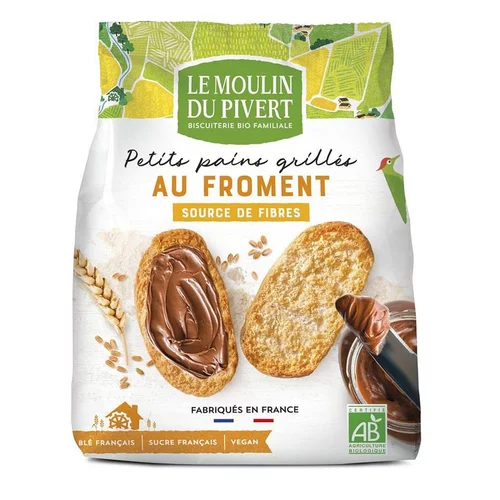 Pour donner du style au jardin：Petits pains grillés au froment bio 225 g