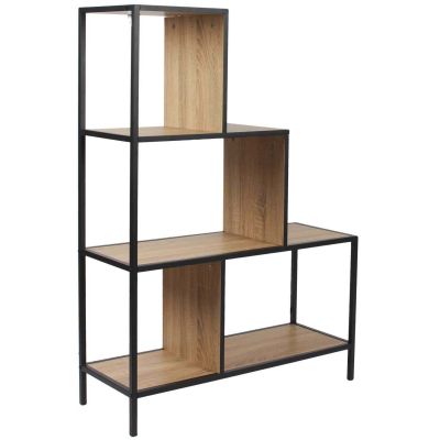 Etagère escalier en métal et bois Edison (80 x 30 x 112 cm)