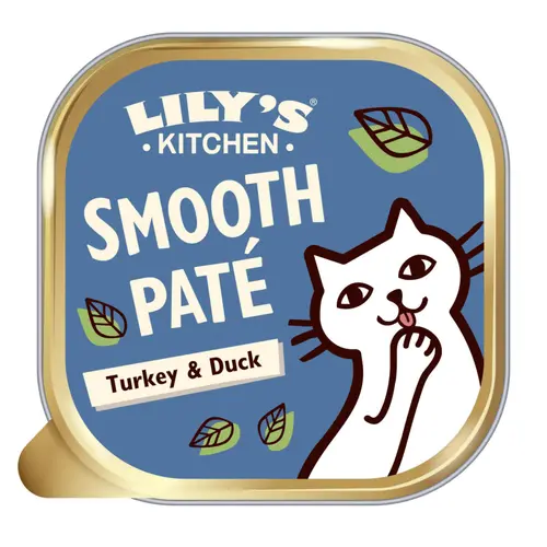 Sélection utile:Terrine à la dinde et au canard pour chat Lily’s Kitchen - 85 g