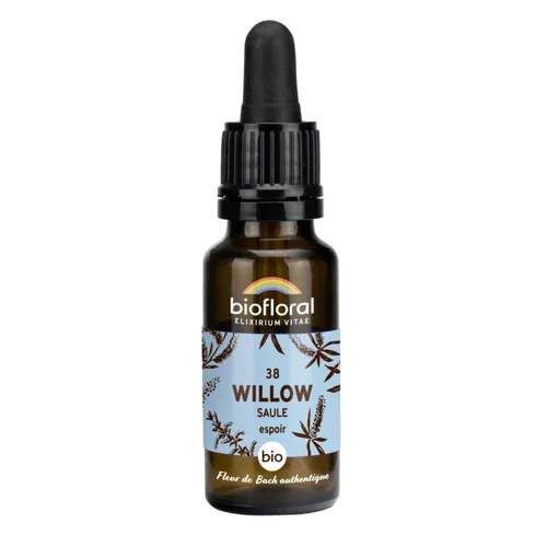 Espace vert essentiel：Élixir n°38 Biofloral de saule en flacon de 20 ml