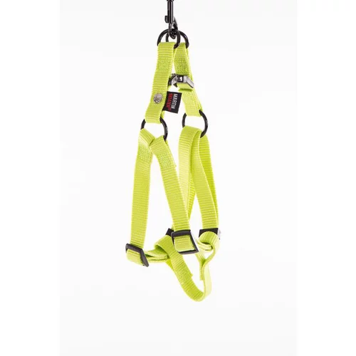 Les incontournables du jardin:Harnais baudrier réglable vert citron pour chien - 1x25/35 cm