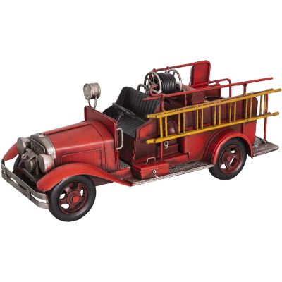 Camion de pompier vintage en fer