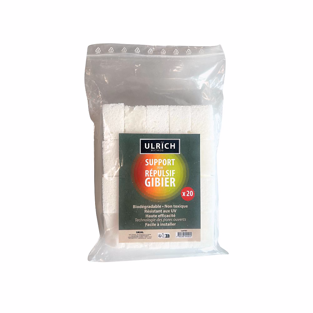 Produit anti-nuisibles et répulsif du jardin – 20 supports de diffusion répulsifs pour gibier ULRICH