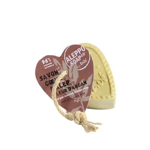 Une sélection pour l’extérieur：Savon cœur parfum fleur d’argan Tadé Méditerranée - 150 g