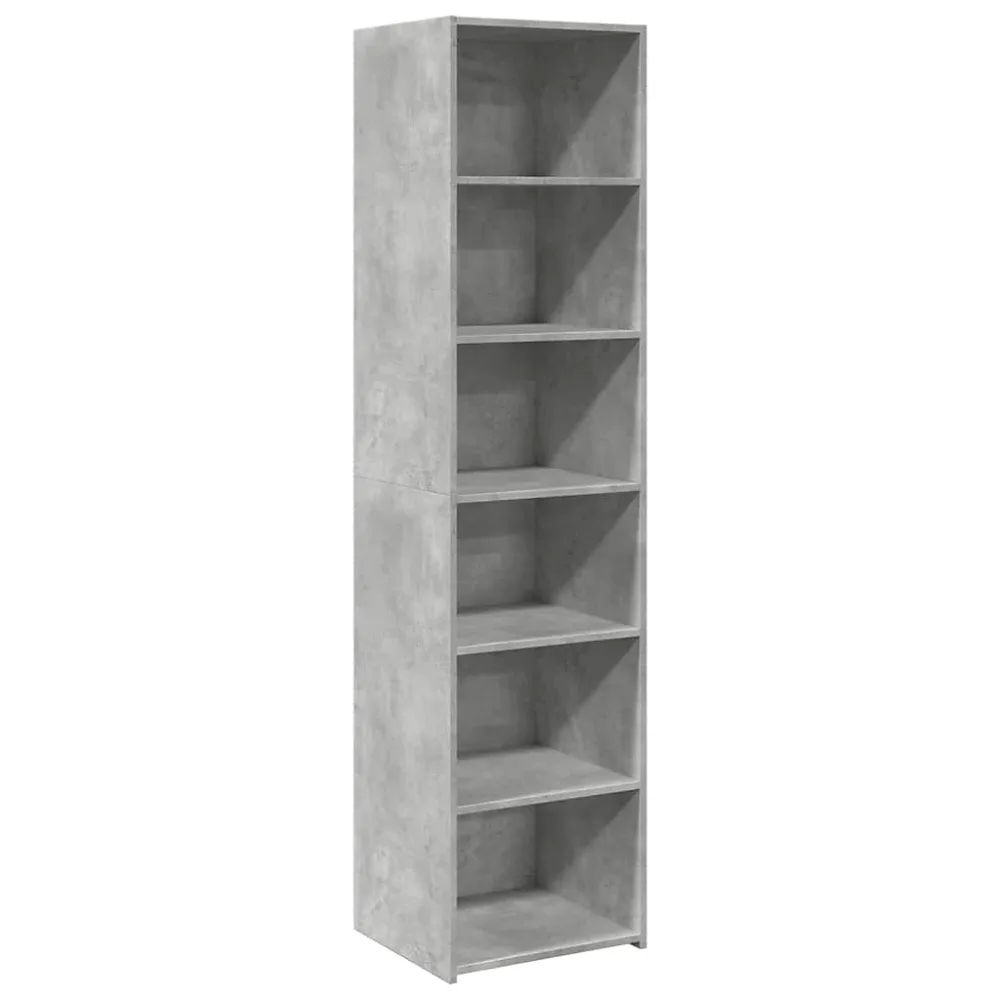Buffet haut gris béton 45 × 41 × 185 cm bois d'ingénierie vidaXL