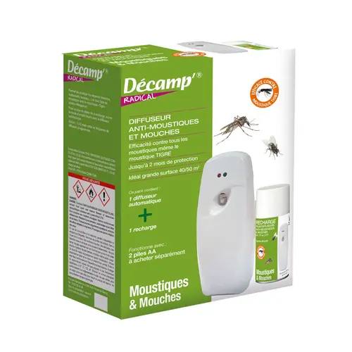 Les indispensables du jardin：Diffuseur anti-moustique avec recharge Decamp