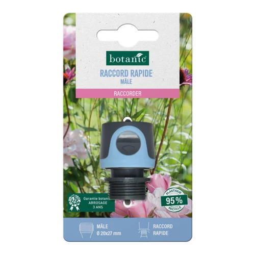 Pour un jardin accueillant:Raccord rapide mâle botanic® Ø 20 x 27 mm