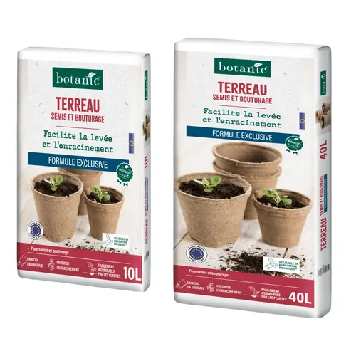 Pour personnaliser vos extérieurs:Terreau pour semis et bouturage botanic®