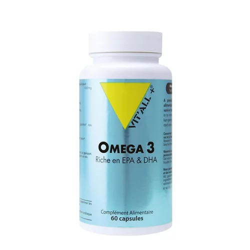 Plaisir dehors:Oméga 3 vit’all + en format de 60 capsules