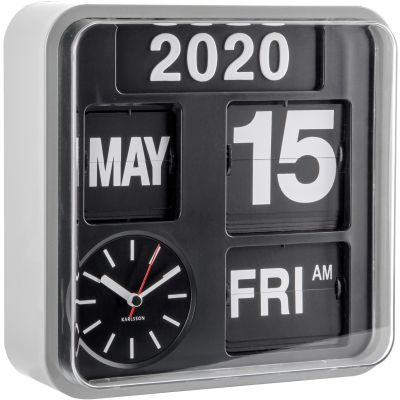 Horloge en plastique Mini Flip 24.5 cm (Chrome)